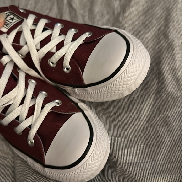 Maroon Converse All-Star sneaker women’s sz 9 men’s sz 7 new no tags never worn - Picture 4 of 5